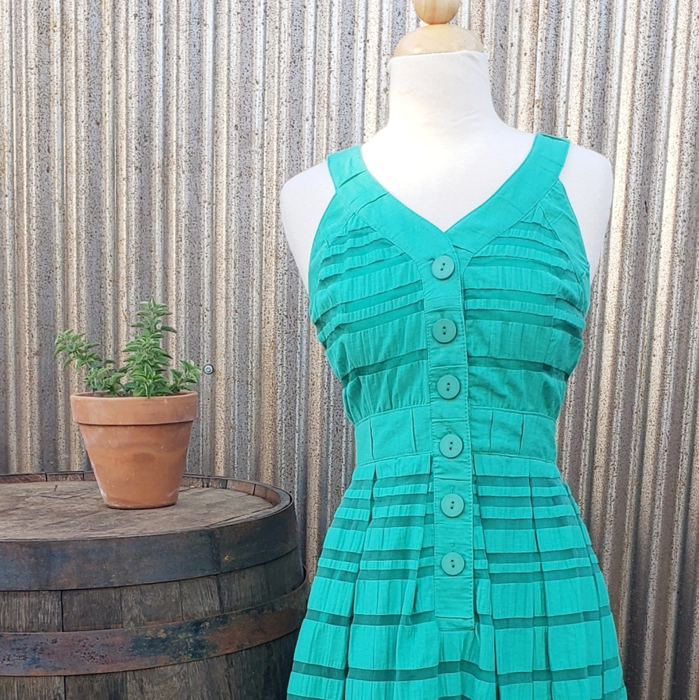 NWT Taylor Mesh Stripe Crisscross Back Sundress